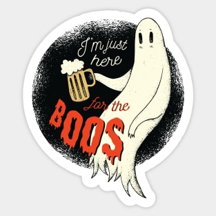 Drinking Ghost Sticker